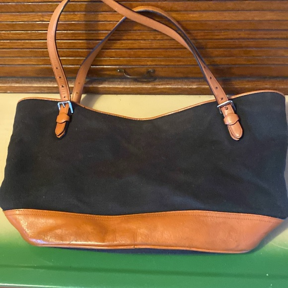 Gently used Ralph Lauren Black and Tan Tote Bag - Picture 5 of 9
